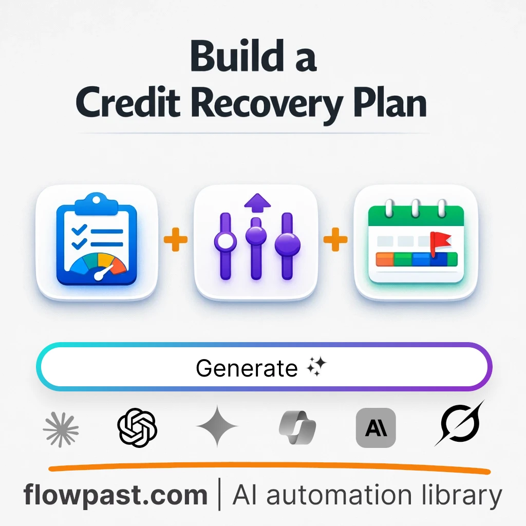 Build a Credit Rebuilding Plan with this AI Prompt - AI prompt template