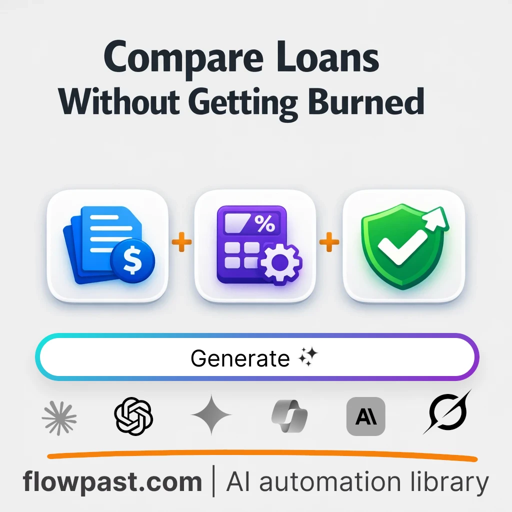 AI Prompt to Compare Loan Offers and Pick the Best Deal - AI prompt template