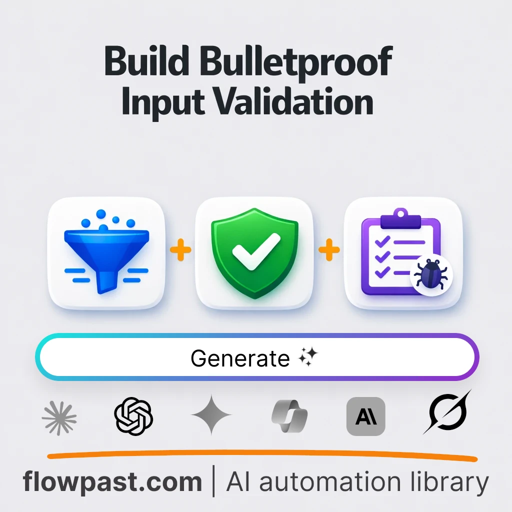 Build a Secure Input Validation System AI Prompt - AI prompt template