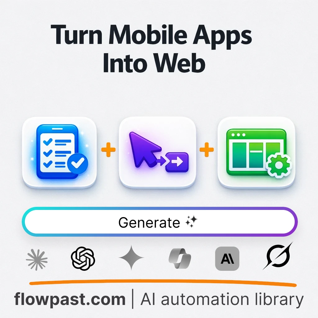 Port a Mobile App to Web Blueprint with this AI Prompt - AI prompt template