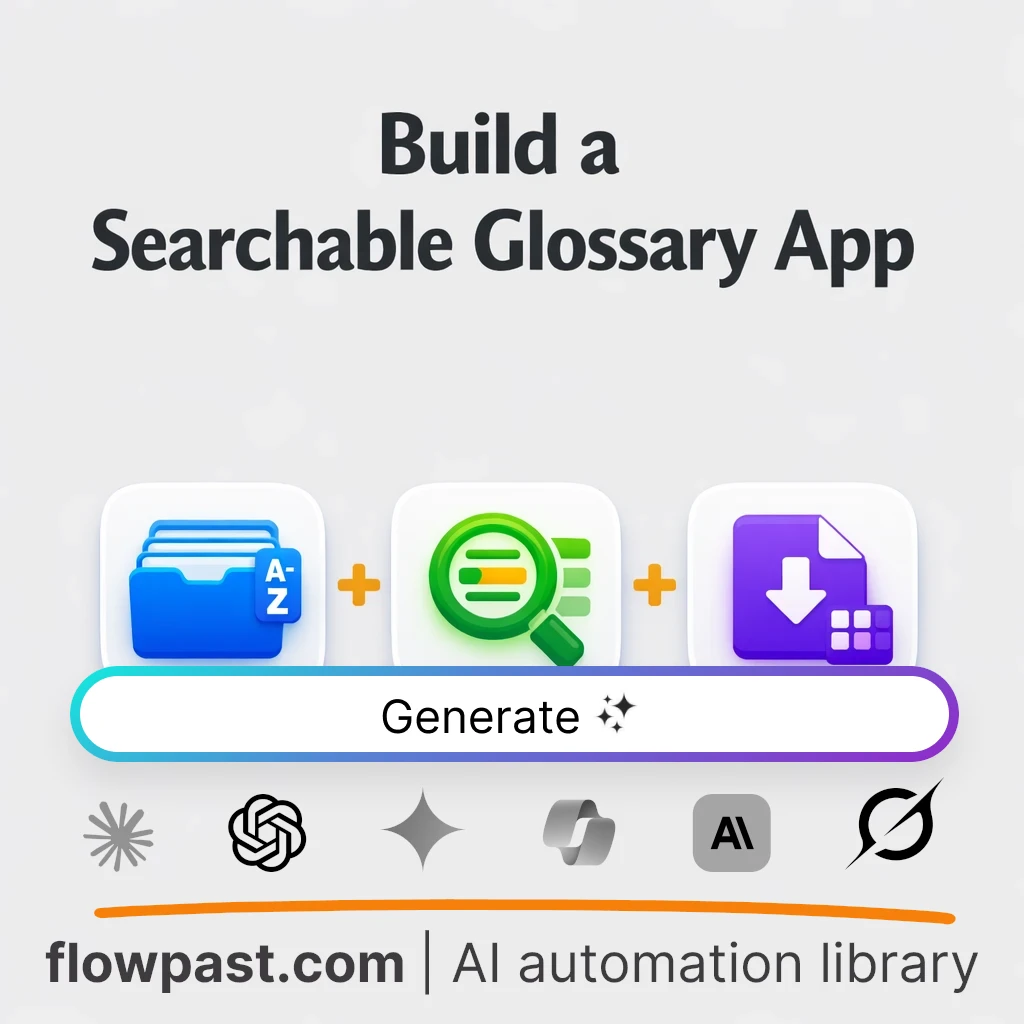 Build a Searchable Team Glossary App with this AI Prompt - AI prompt template