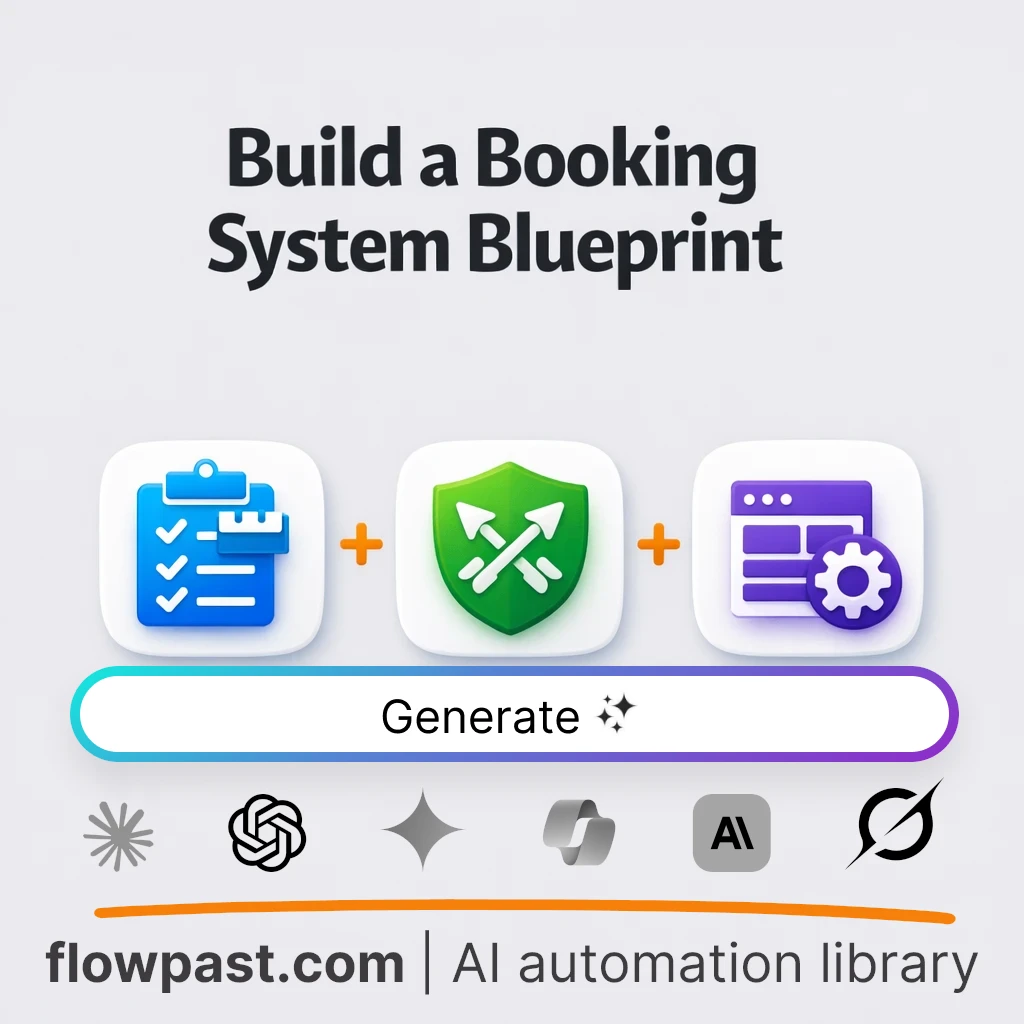 Design a Booking Platform Blueprint with this AI Prompt - AI prompt template