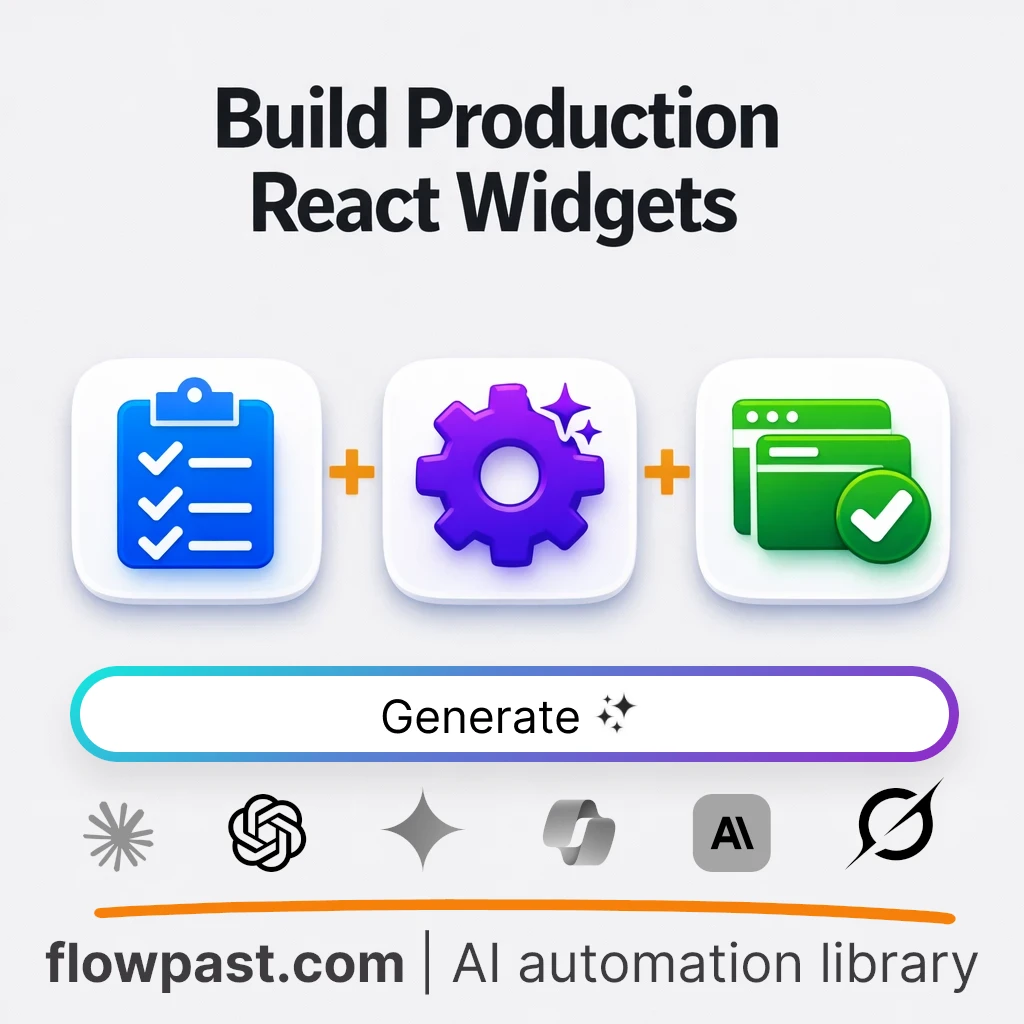 Build a React Widget with this AI Prompt - AI prompt template