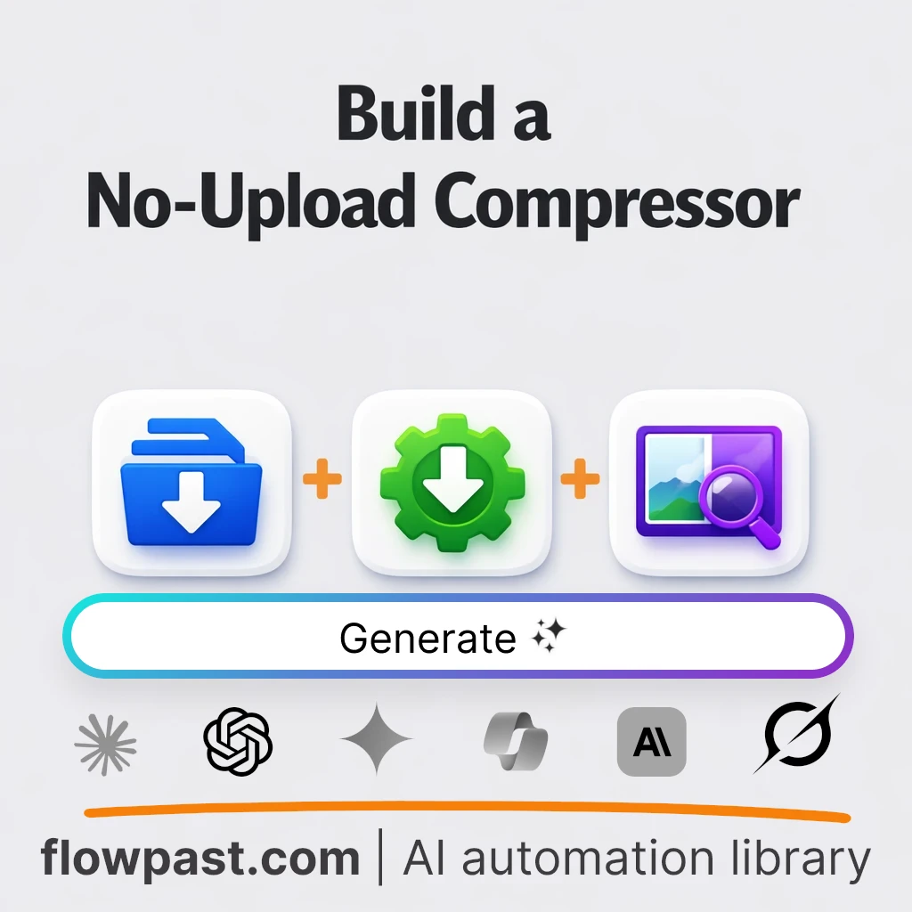 Build a Browser-Only Compression Web App AI Prompt - AI prompt template