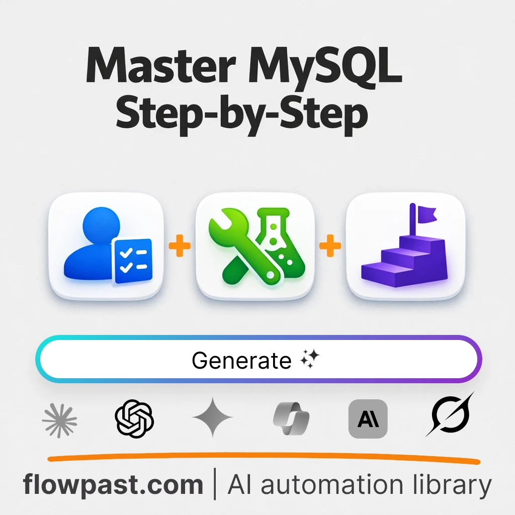Build a MySQL Learning Roadmap with this AI Prompt - AI prompt template