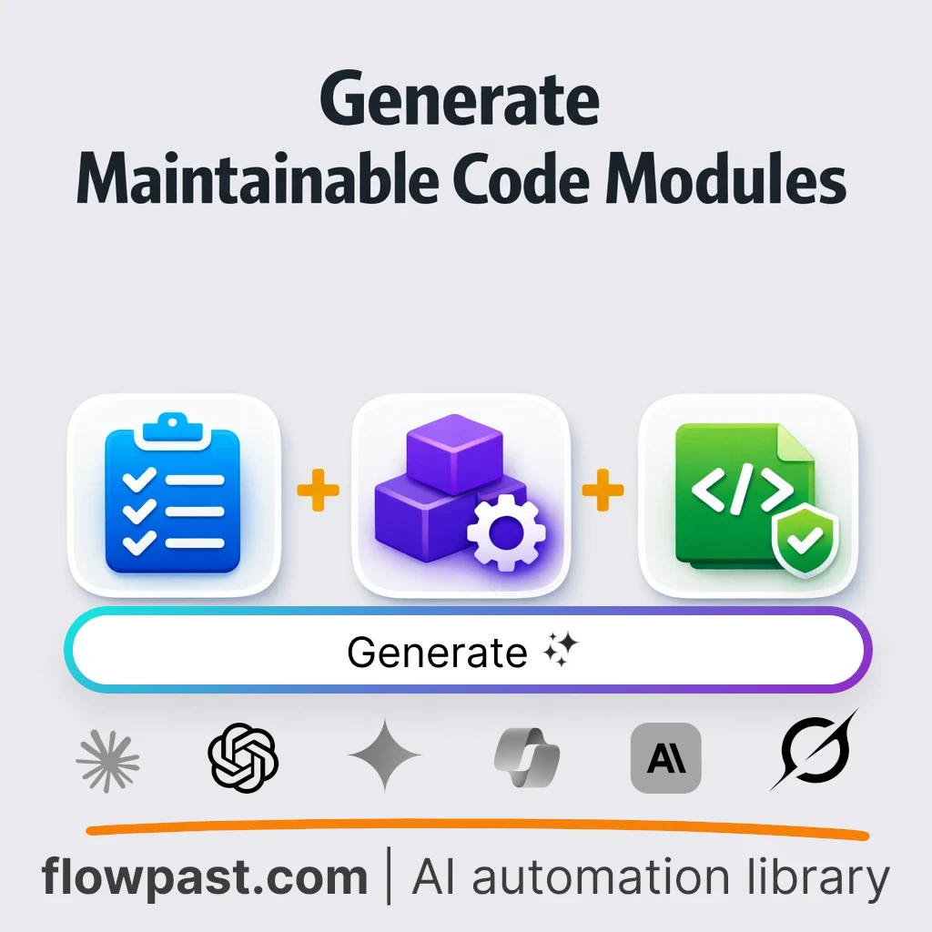 Build Production-Ready Code Modules AI Prompt - AI prompt template