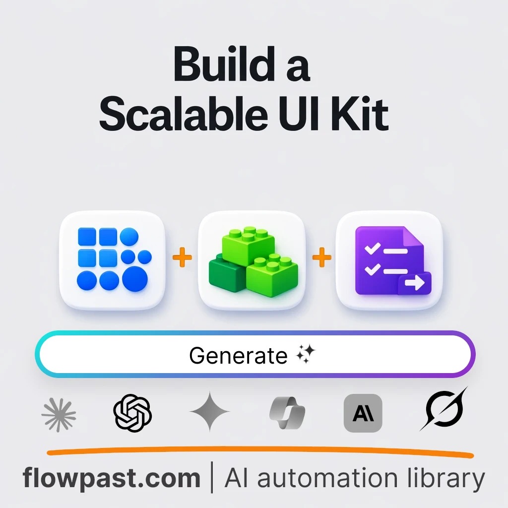 Ship a Scalable UI Kit with this AI Prompt - AI prompt template