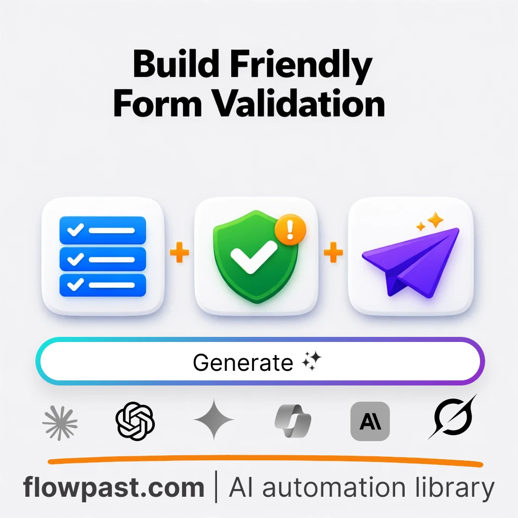 Build Friendly HTML5 Form Validation with this AI Prompt - AI prompt template