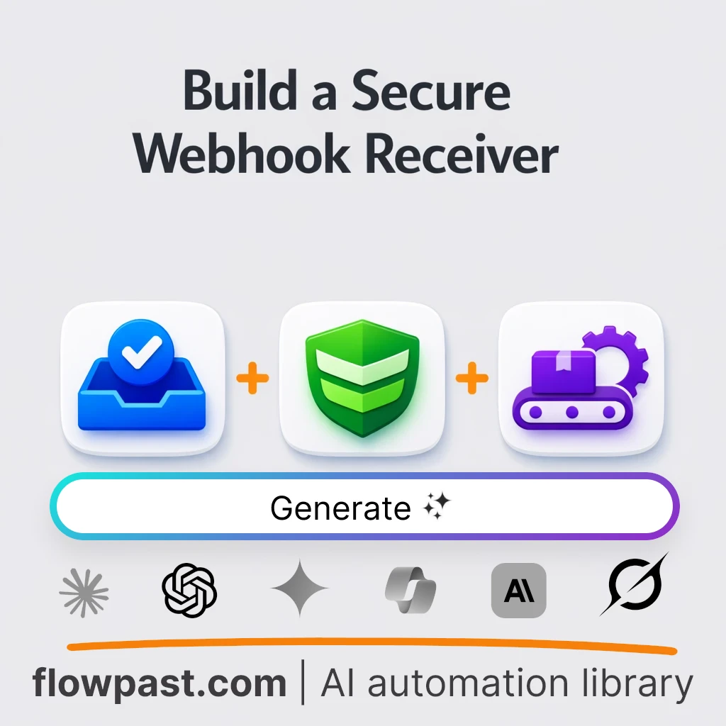 Build Secure Webhook Receiver Code with this AI Prompt - AI prompt template