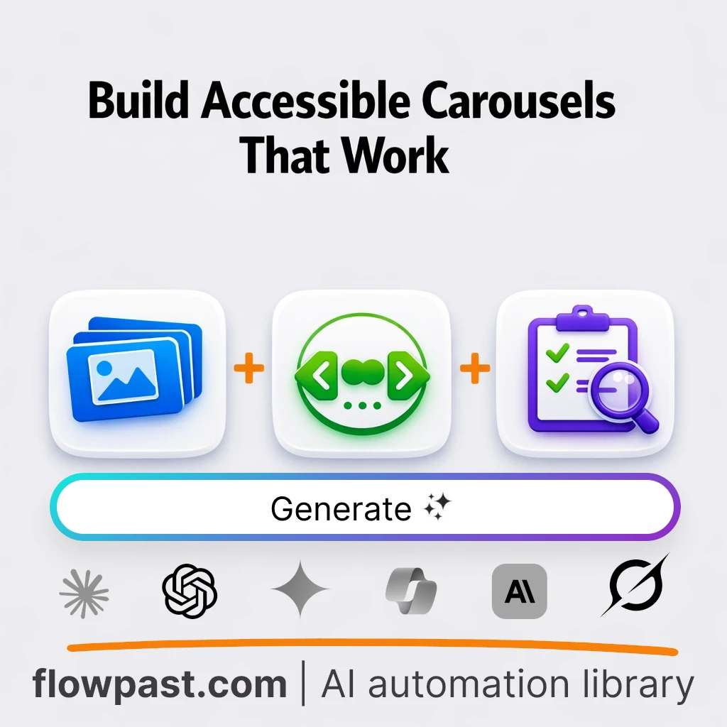 Build an Accessible Carousel Component with this AI Prompt - AI prompt template