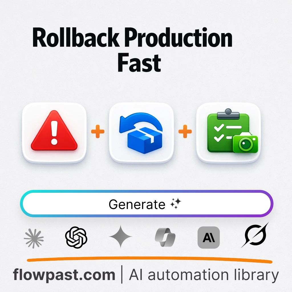 Build a Production Rollback Playbook AI Prompt - AI prompt template