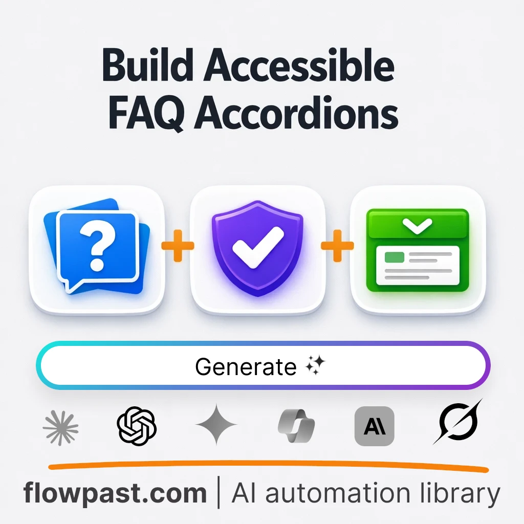 Build an Accessible FAQ Accordion with this AI Prompt - AI prompt template