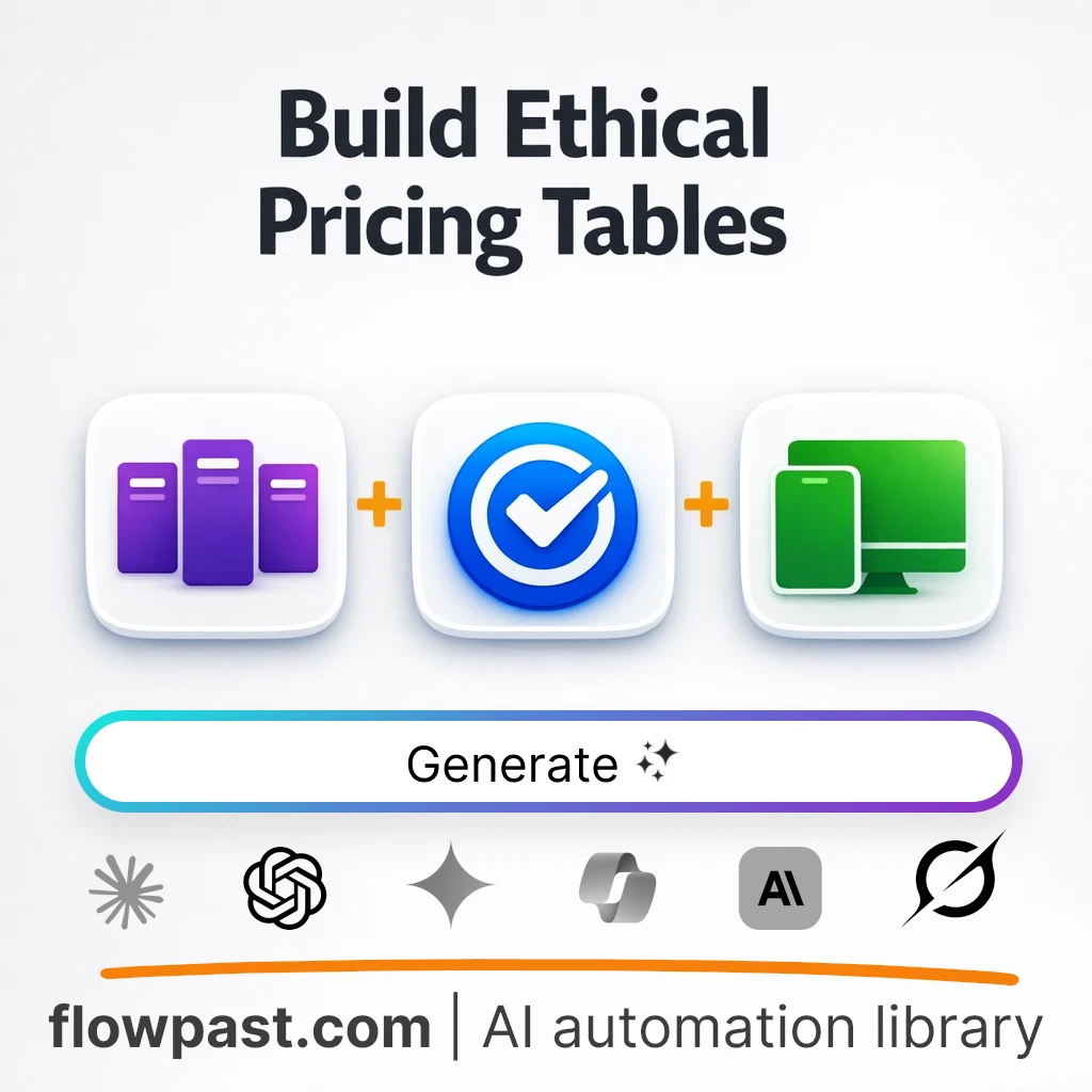 Build a Pricing Comparison Table with this AI Prompt - AI prompt template