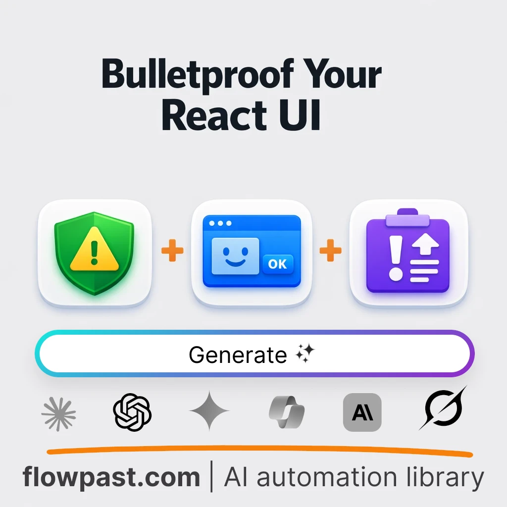 Build a React Error Boundary Package with this AI Prompt - AI prompt template