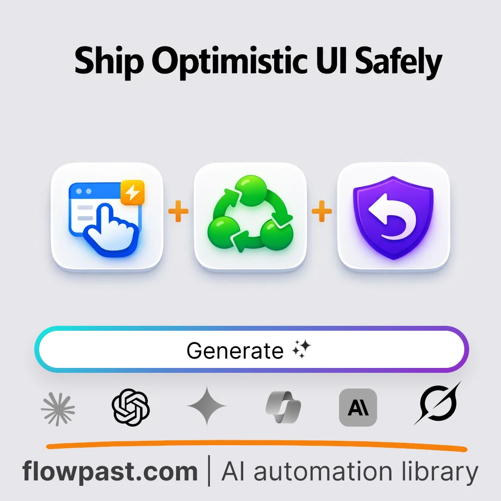 Build an Optimistic UI Architecture AI Prompt - AI prompt template