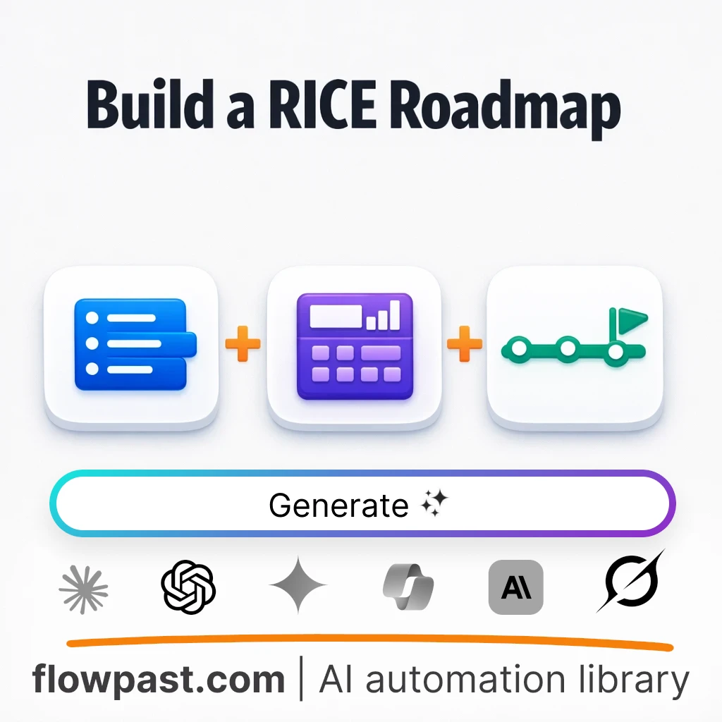 Build a RICE Roadmap Scoring System AI Prompt - AI prompt template
