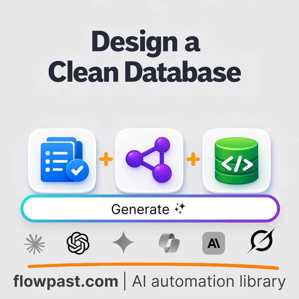 Design a Normalized Database Schema with this AI Prompt - AI prompt template