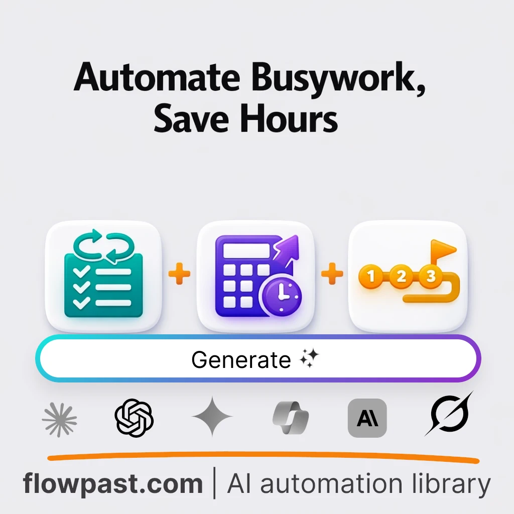 Automate Weekly Busywork AI Prompt - AI prompt template