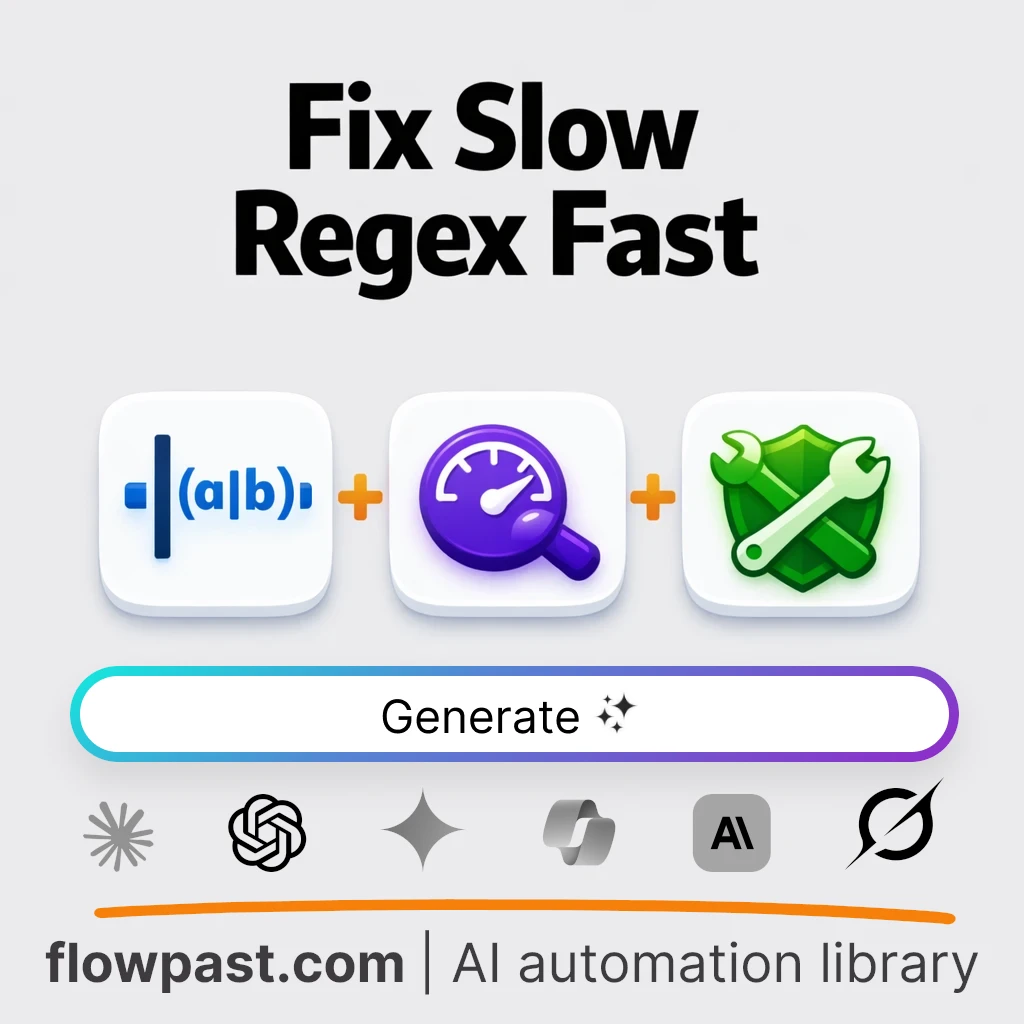 Fix Catastrophic Backtracking AI Prompt - AI prompt template