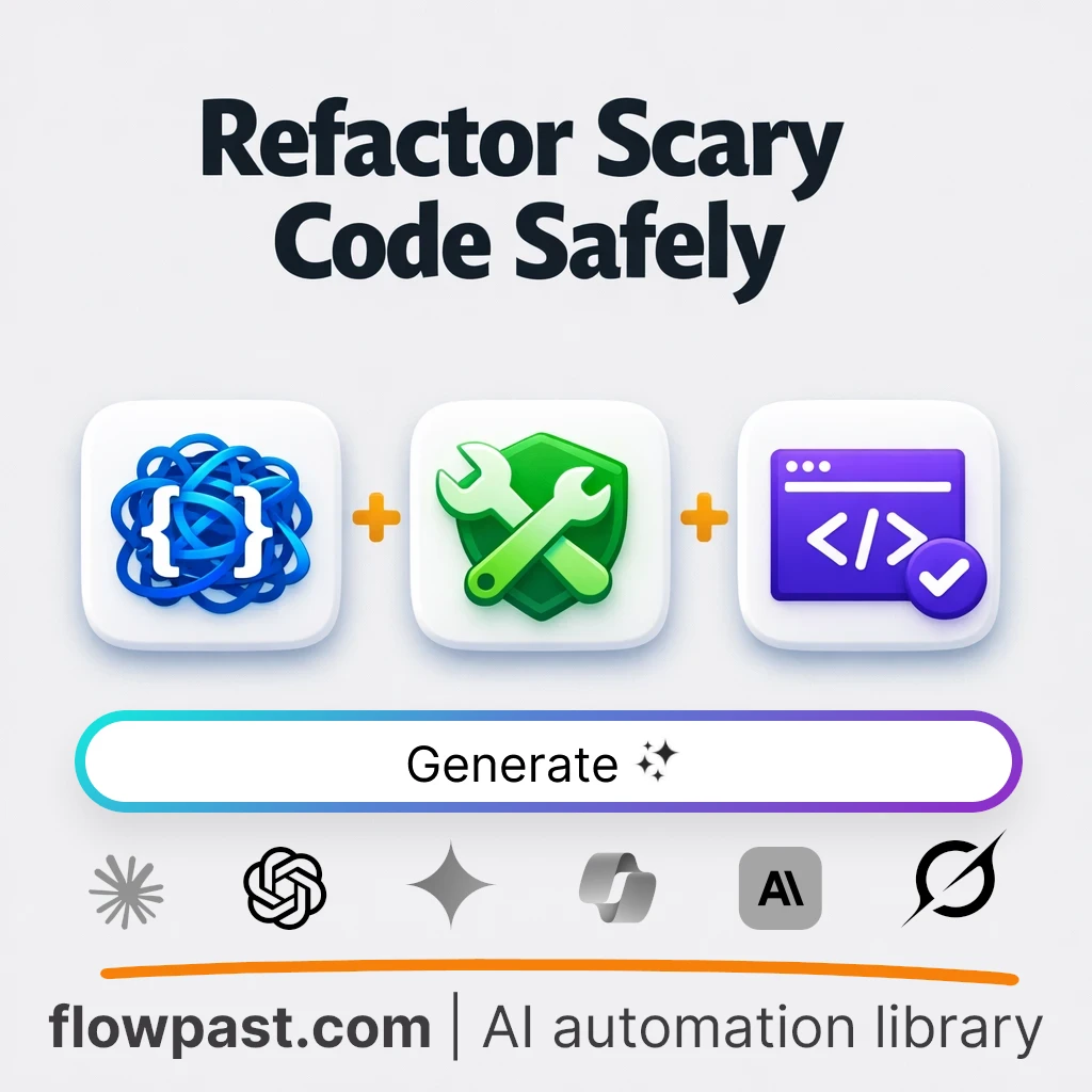 Refactor Legacy Code Safely AI Prompt - AI prompt template