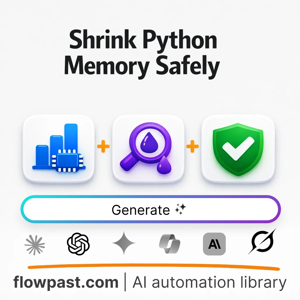 Optimize Python Memory Footprint AI Prompt - AI prompt template