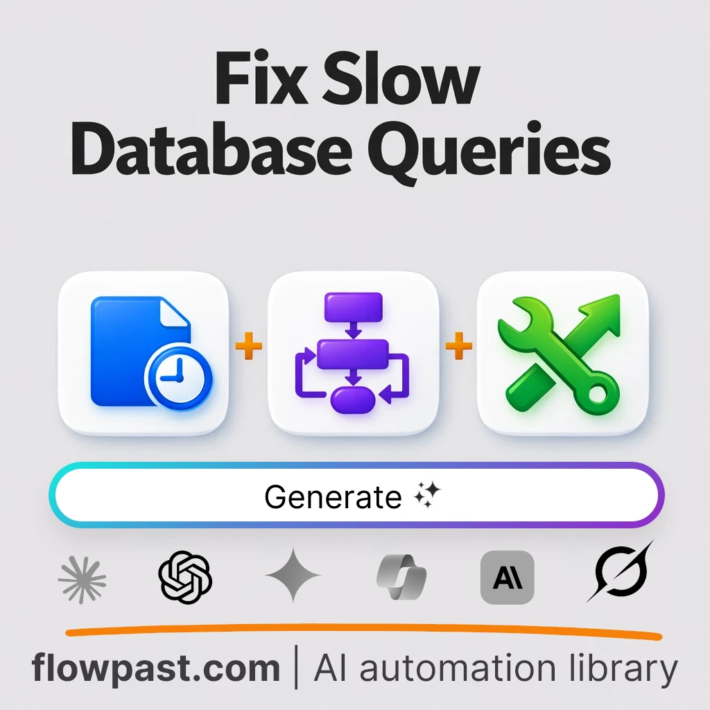 Fix Slow SQL Queries in Production AI Prompt - AI prompt template