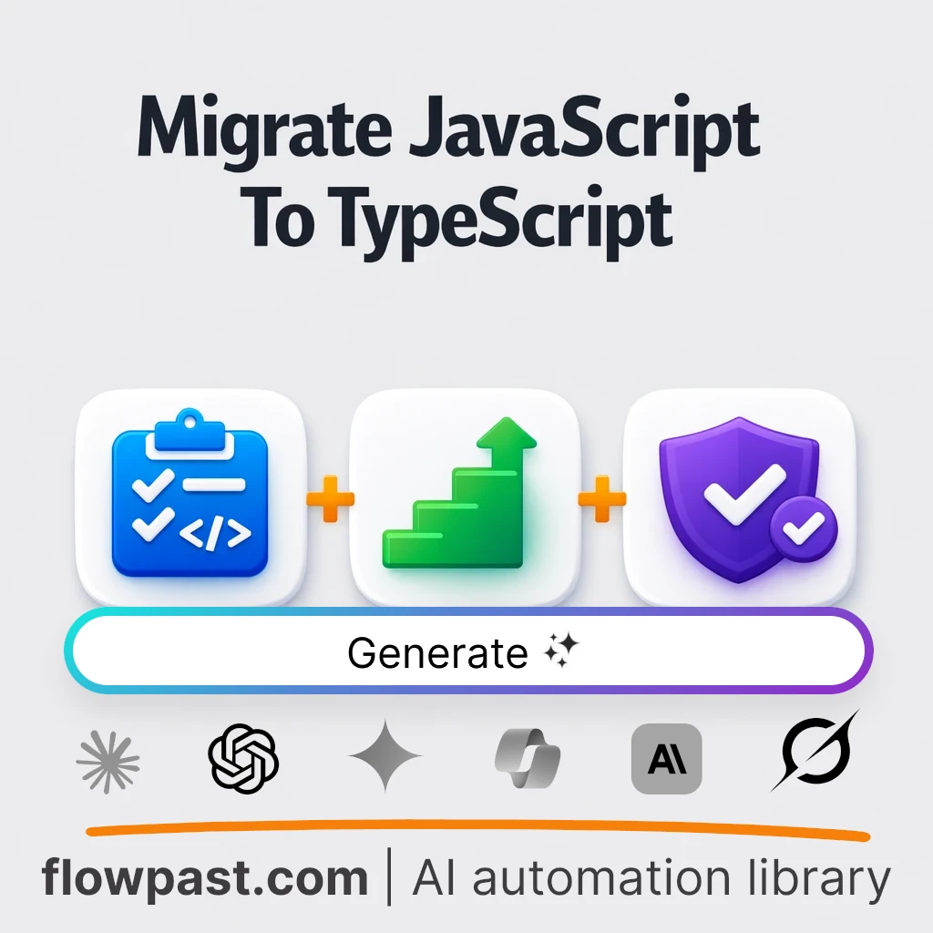 Incremental TypeScript Migration Playbook AI Prompt - AI prompt template