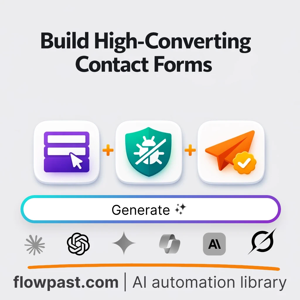 Build a High-Converting Contact Form with this AI Prompt - AI prompt template