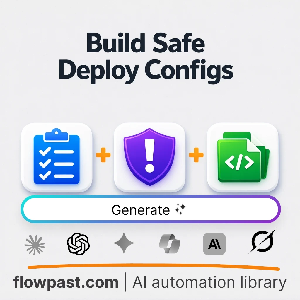 Build Commit-Safe Config Templates AI Prompt - AI prompt template
