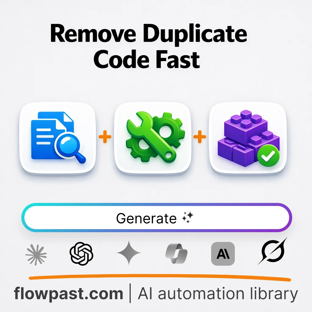 Refactor Copy-Pasted Logic Safely AI Prompt - AI prompt template