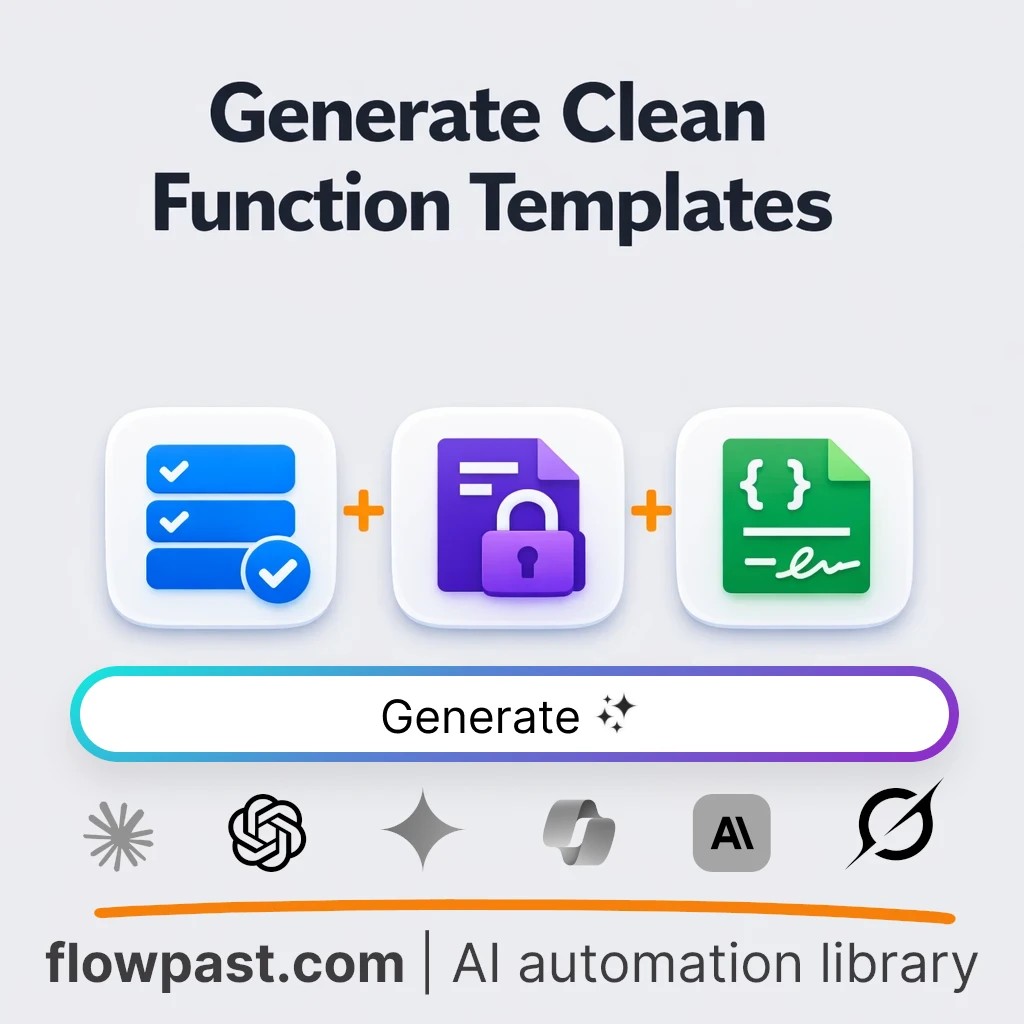 Write SRP Function Templates with this AI Prompt - AI prompt template
