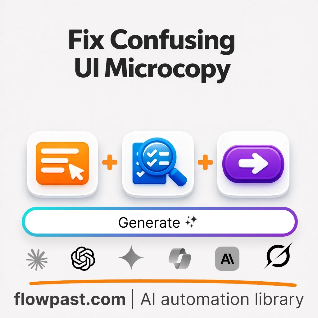 Rewrite UX Microcopy for Clarity with this AI Prompt - AI prompt template