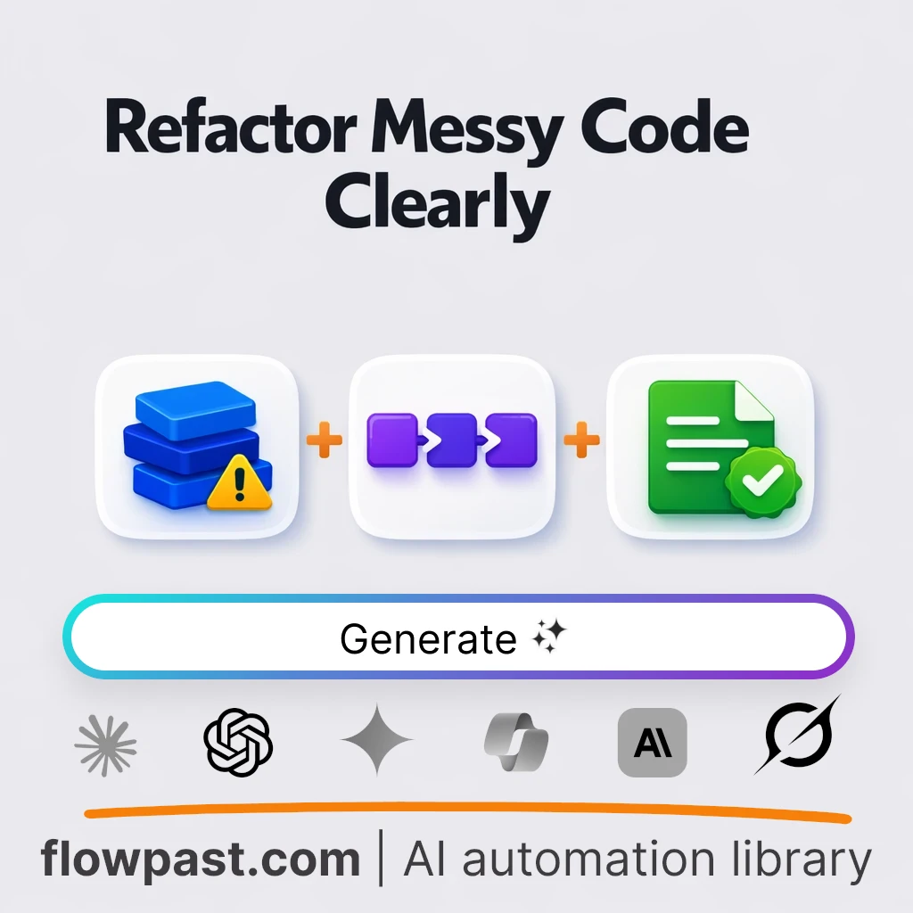 Simplify Legacy Code AI Prompt - AI prompt template