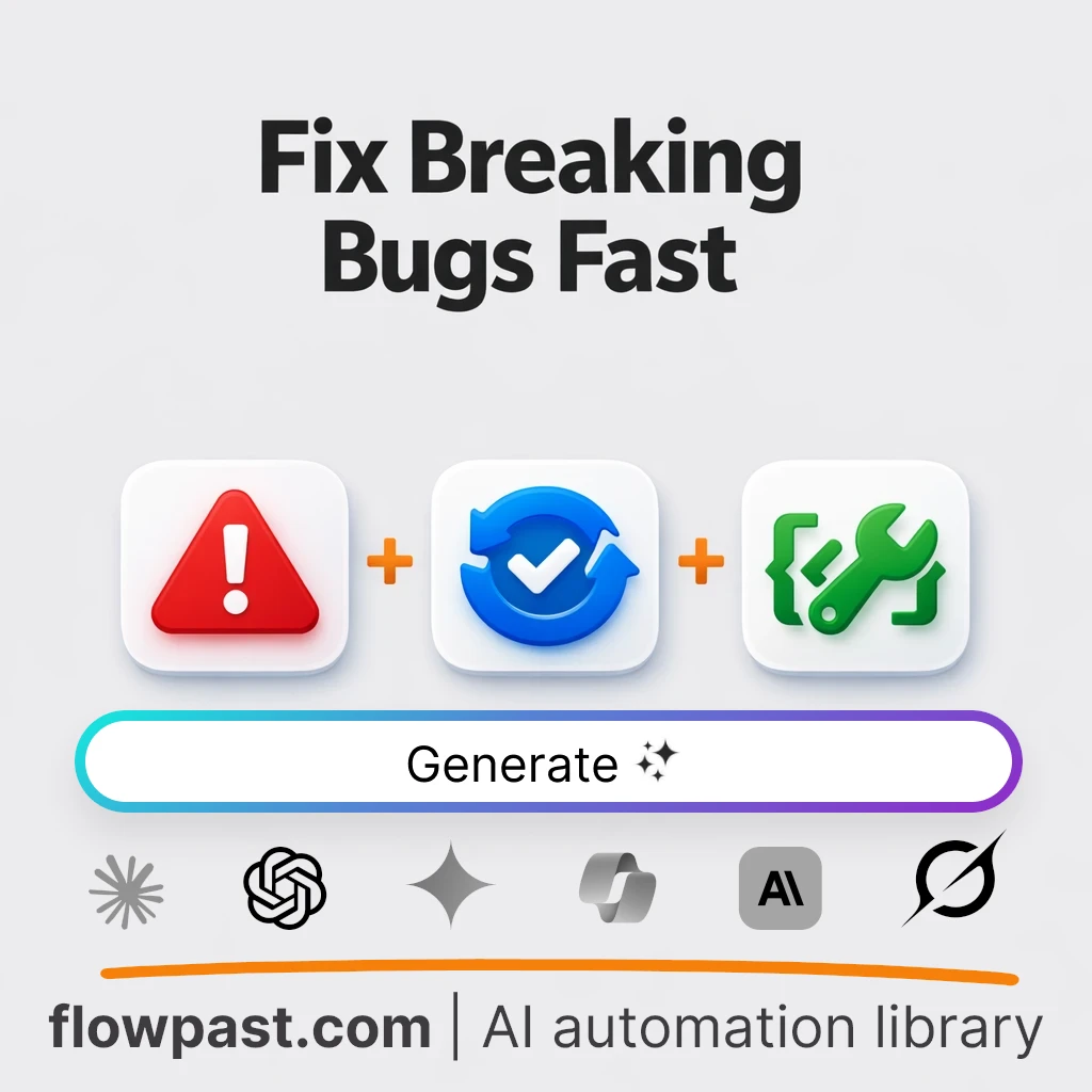 Fix Production Bugs Fast AI Prompt - AI prompt template