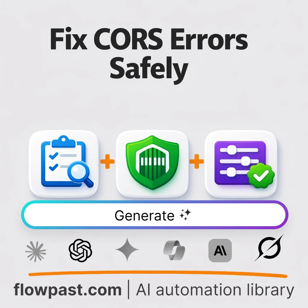 Fix Cross-Origin Requests Securely AI Prompt - AI prompt template