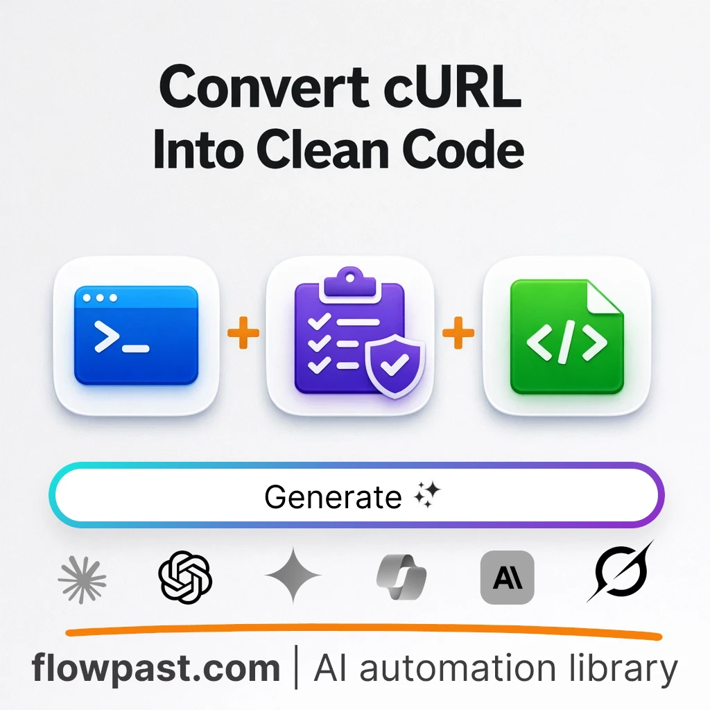 Translate cURL to Production API Code AI Prompt - AI prompt template
