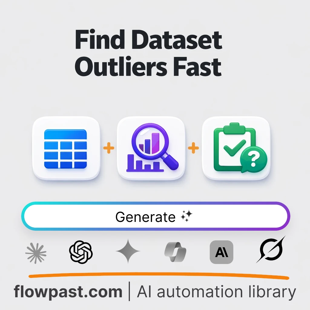 Find Dataset Outliers with this AI Prompt - AI prompt template