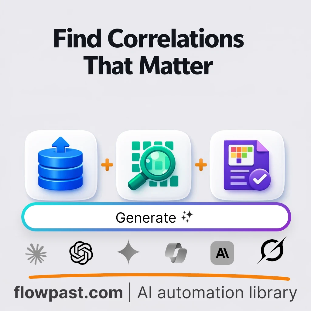 Build a Pearson Correlation Matrix AI Prompt - AI prompt template