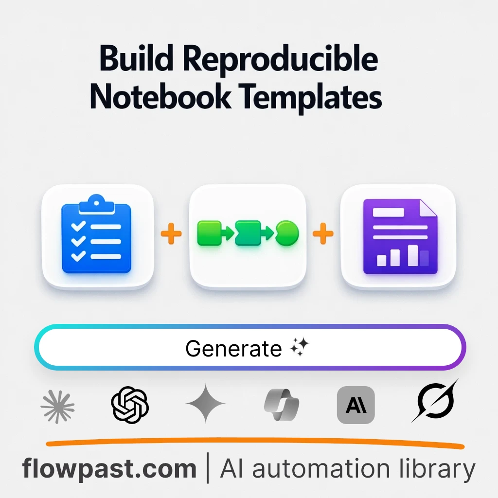 Build a Reproducible Jupyter Notebook Template AI Prompt - AI prompt template