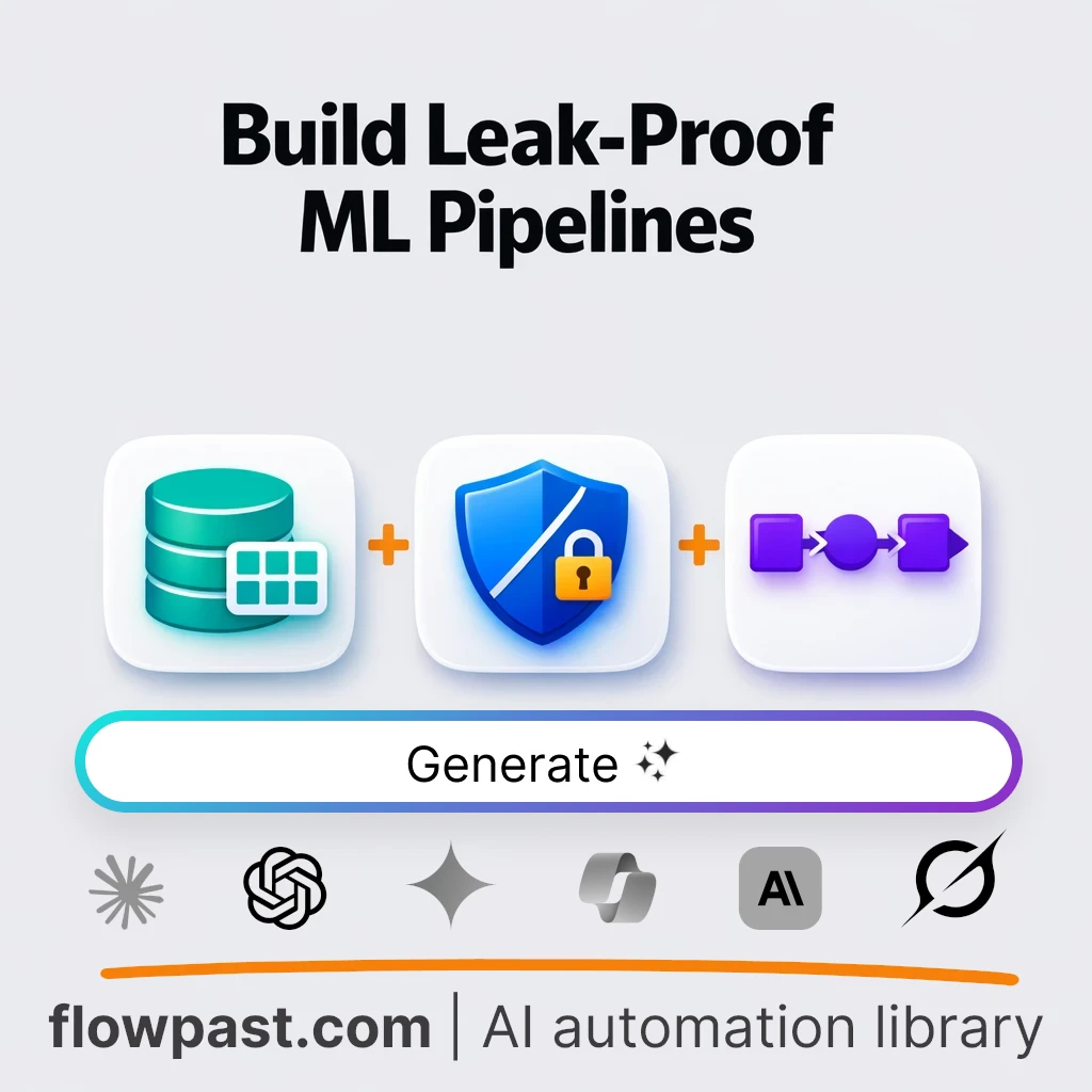 Build a Leakage-Safe ML Preprocessing Pipeline AI Prompt - AI prompt template