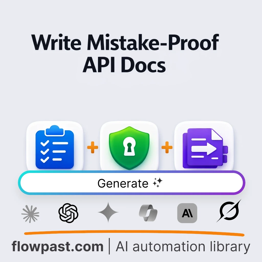 Write REST API Documentation and OpenAPI Spec AI Prompt - AI prompt template