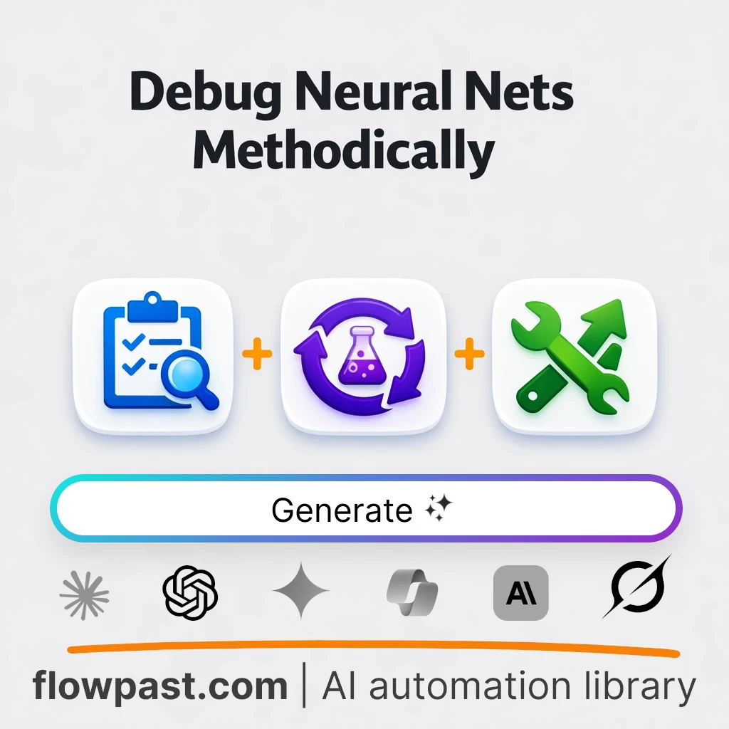 Fix Failing Neural Nets in Production AI Prompt - AI prompt template