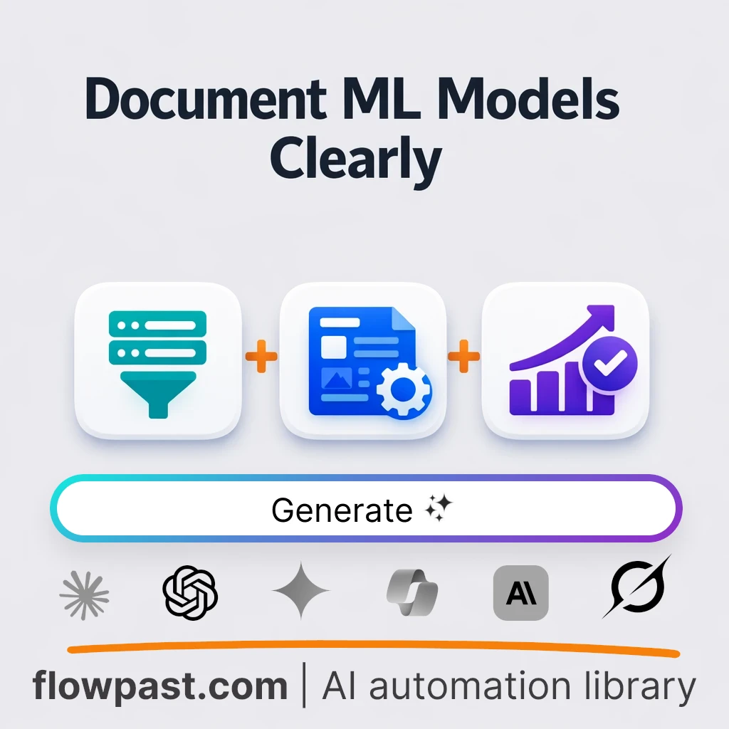 Create ML Model Documentation with this AI Prompt - AI prompt template