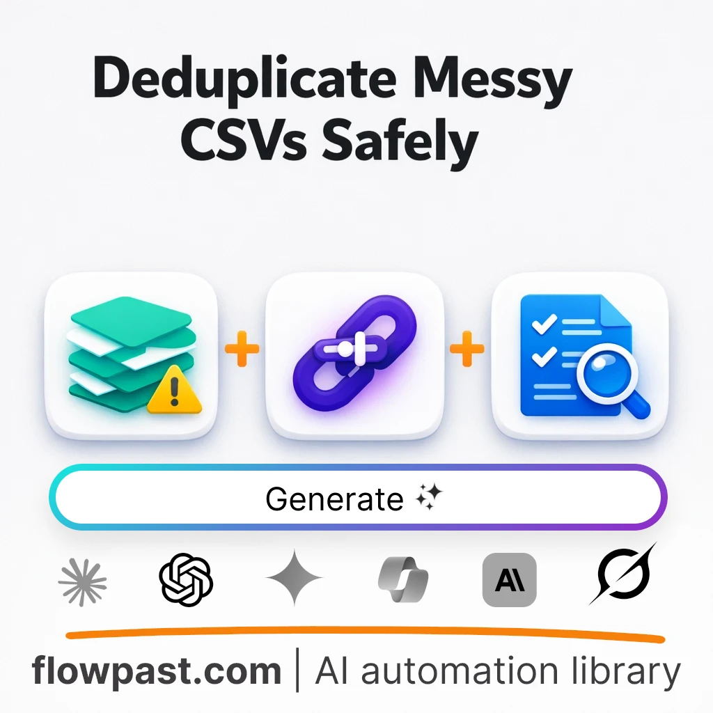 Clean and Merge Messy CSV Records with this AI Prompt - AI prompt template
