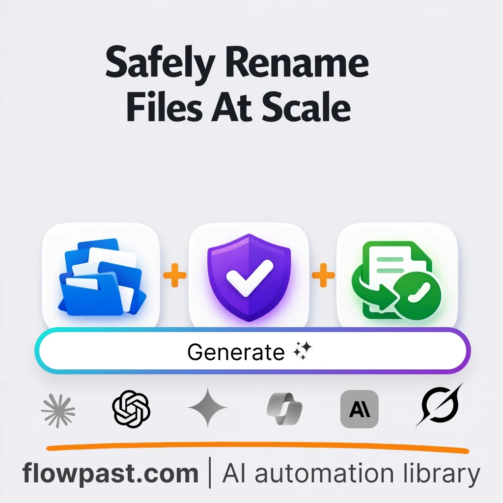 Build a Safe Bulk File Rename System AI Prompt - AI prompt template