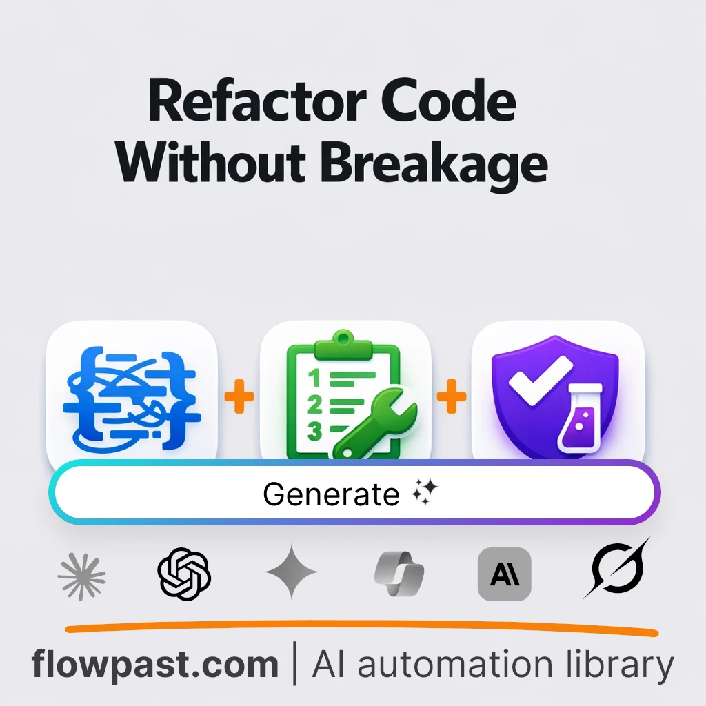 Refactoring Roadmap and Smell Report AI Prompt - AI prompt template