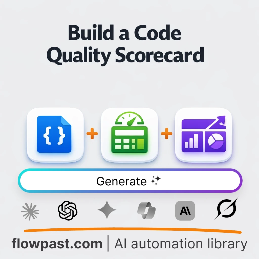 Build a Code Quality Scorecard AI Prompt - AI prompt template