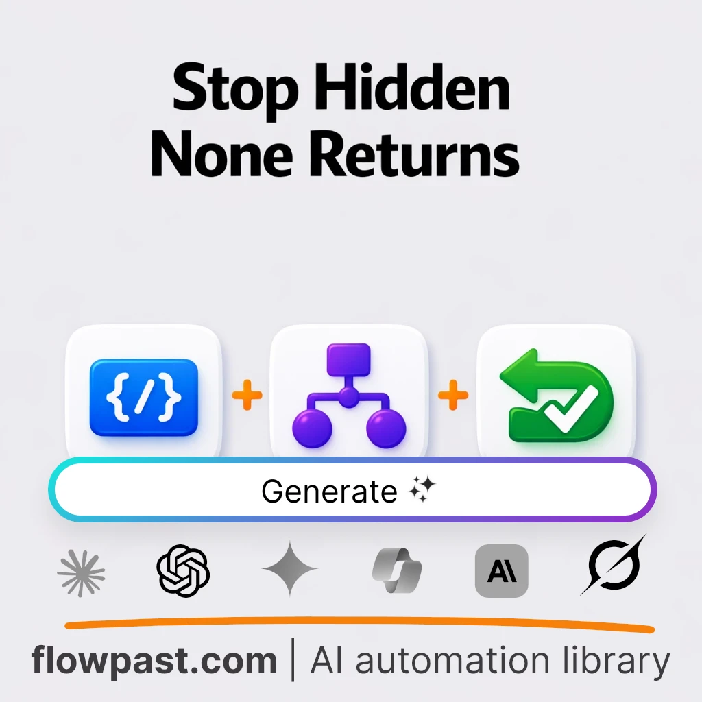 Audit Python Return Paths and Fix None Leaks AI Prompt - AI prompt template