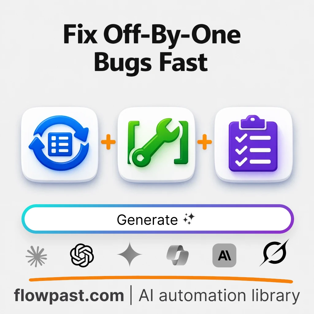 Fix Off-by-One Loop Bugs AI Prompt - AI prompt template
