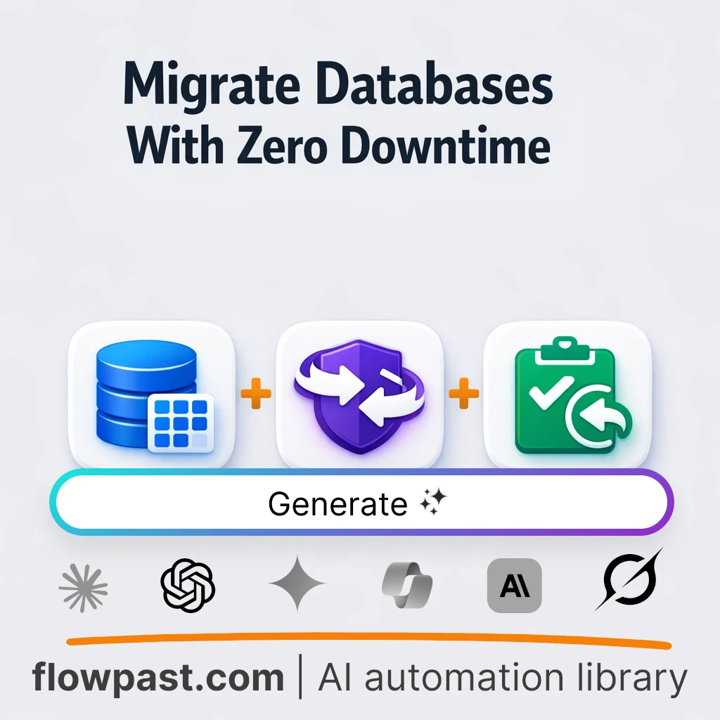 Zero-Downtime Database Migration Plan AI Prompt - AI prompt template